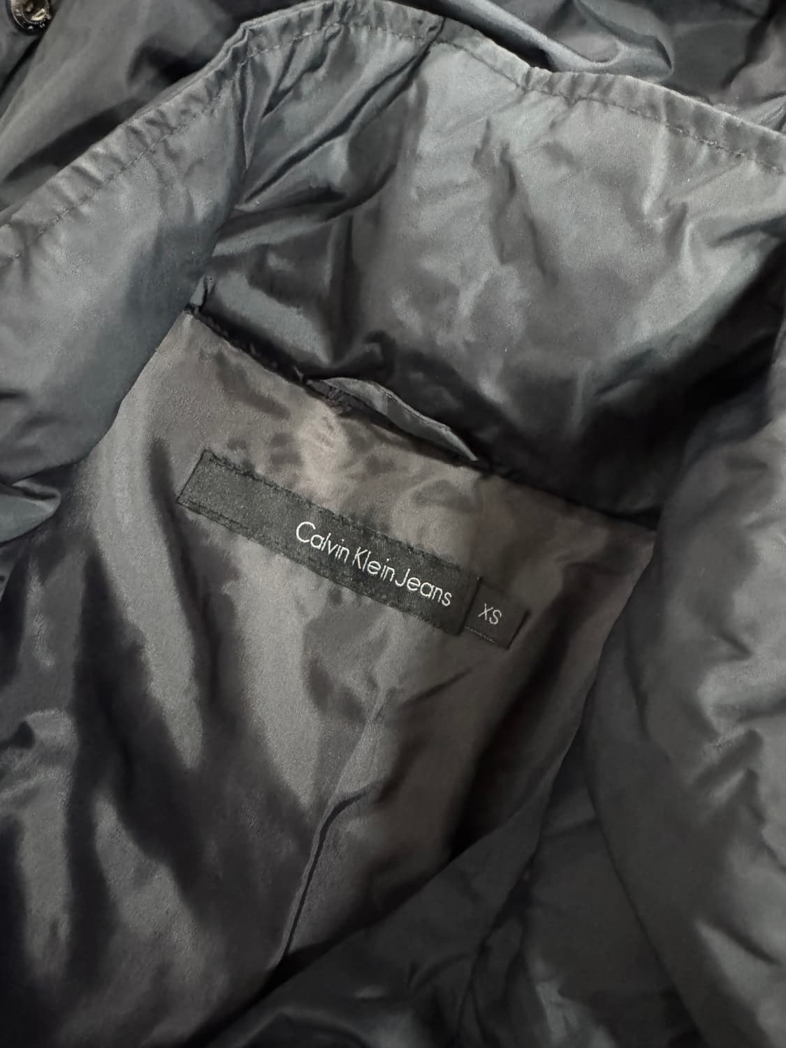 여성 캘빈클라인 덕 다운 경량 패딩 후드 자켓 S 상품이미지3