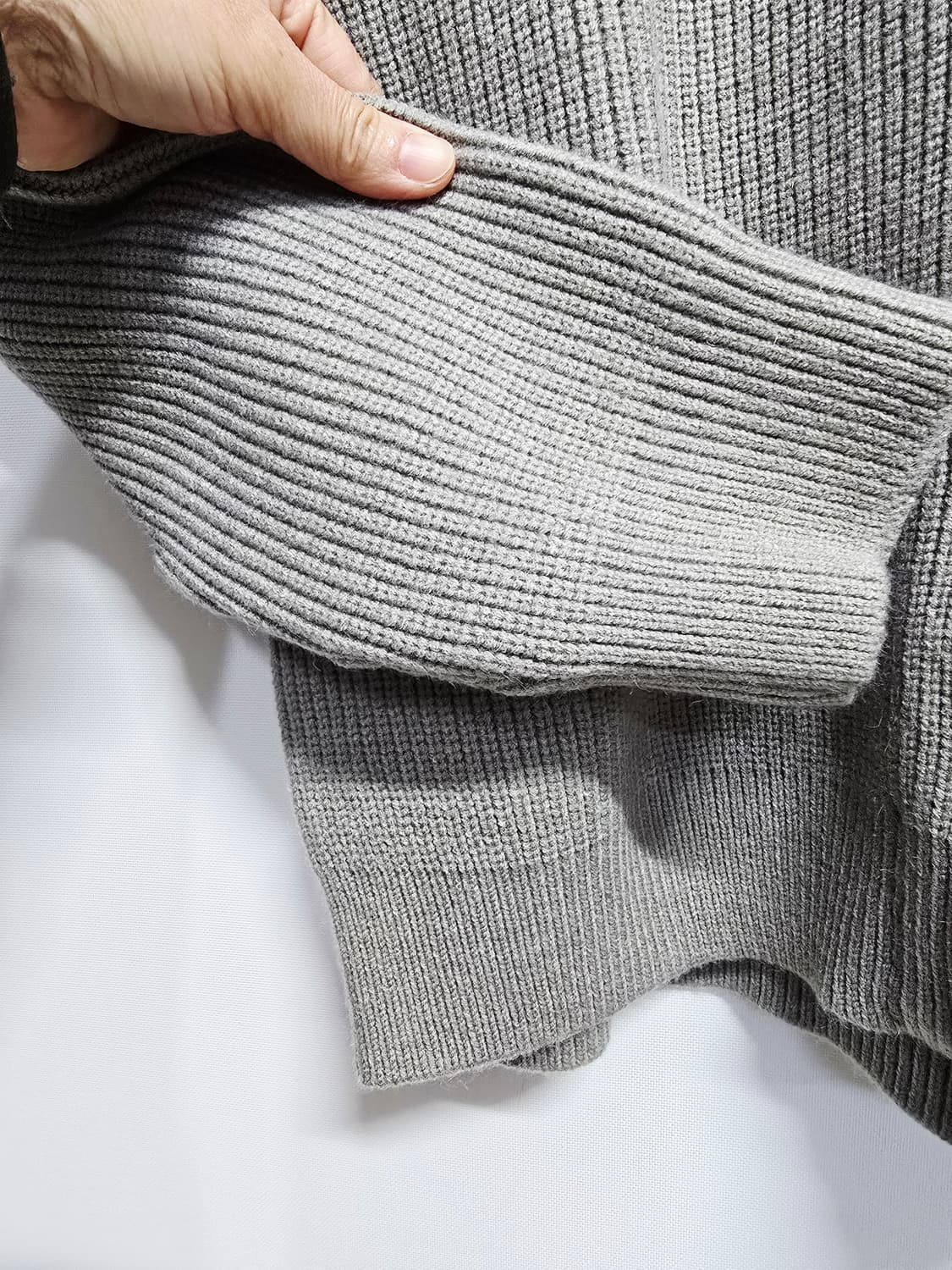 SUARE 니트 카라 집업 가디건 상품이미지4