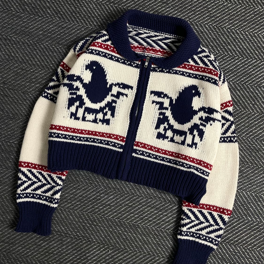 빈티지 우먼스 크롭 코위찬 자켓y 3241 상품이미지1