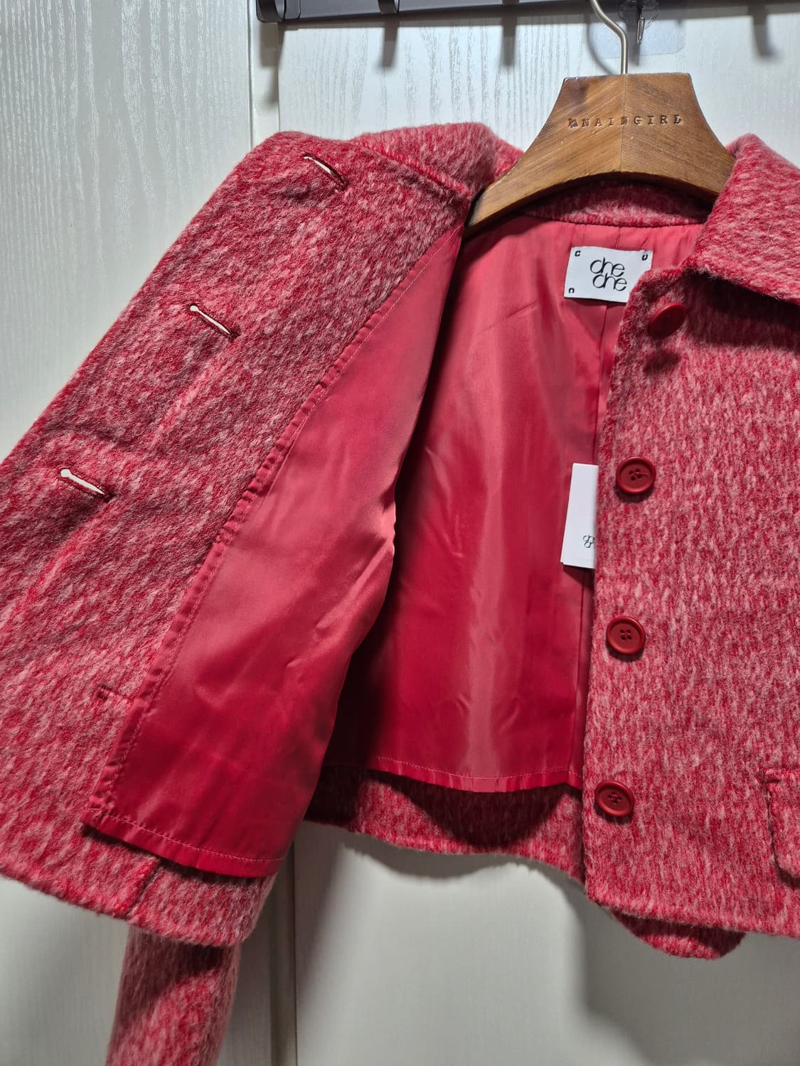 (세일)(새상품)CHE크롭 울 자켓 .새상품 상품이미지5