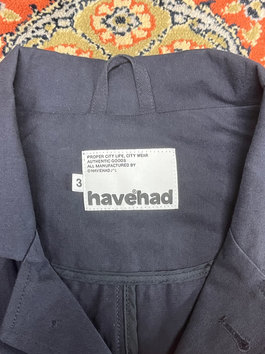 [3] havehad 헤브헤드 시티 워커 클럽 자켓 네이비 상품이미지3