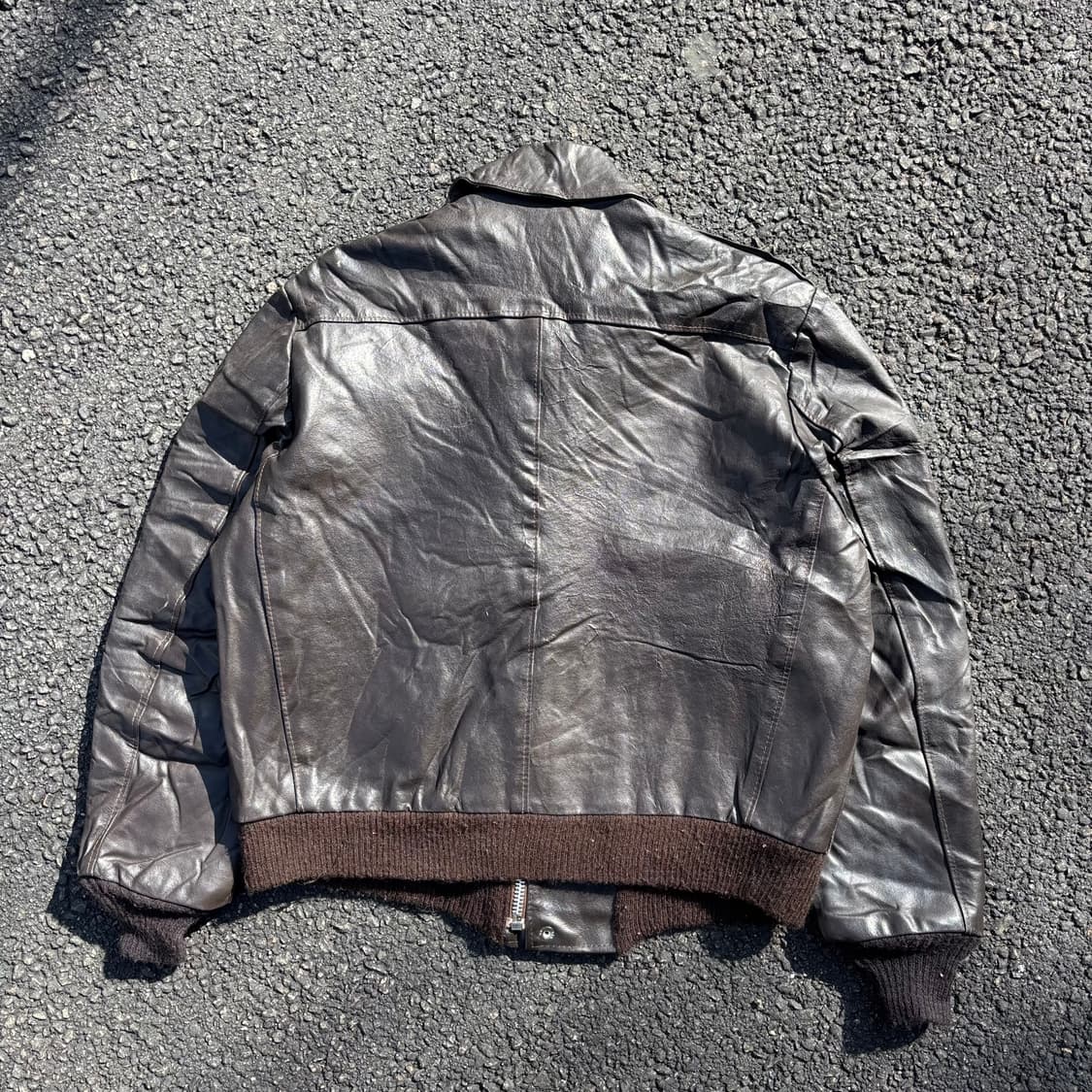 70년대 미국 시어스 더 레더샵 a-2 플라이트 자켓 상품이미지2