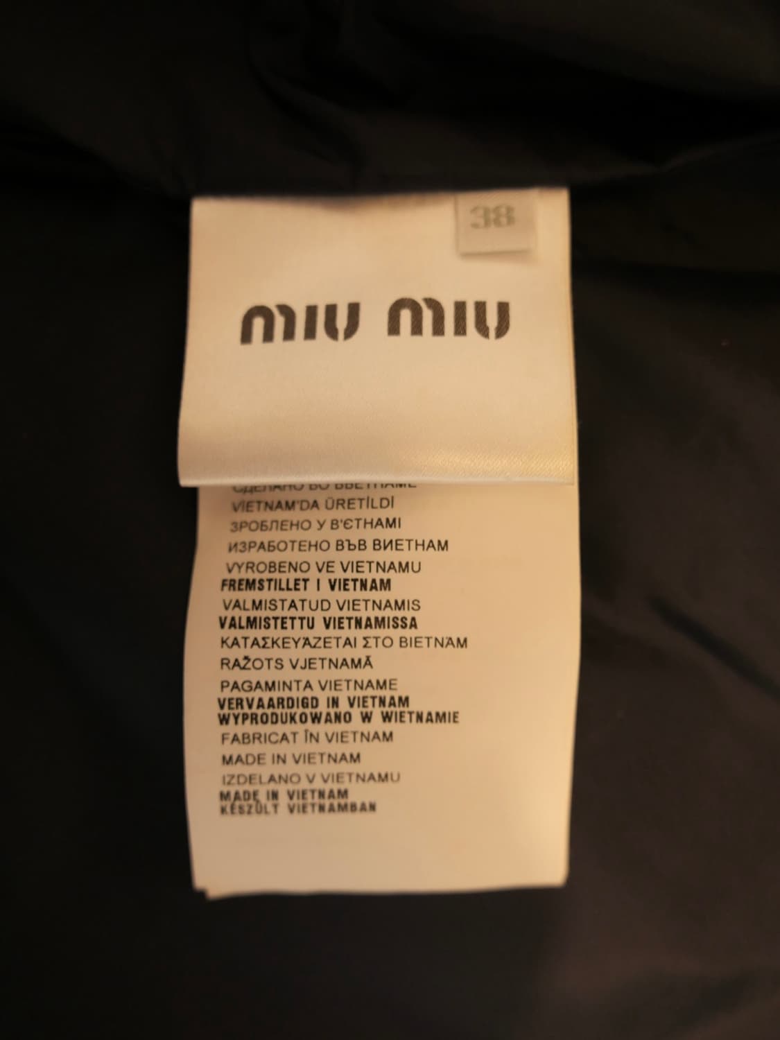 미우미우 퀄팅 다운 패딩 자켓 상품이미지5