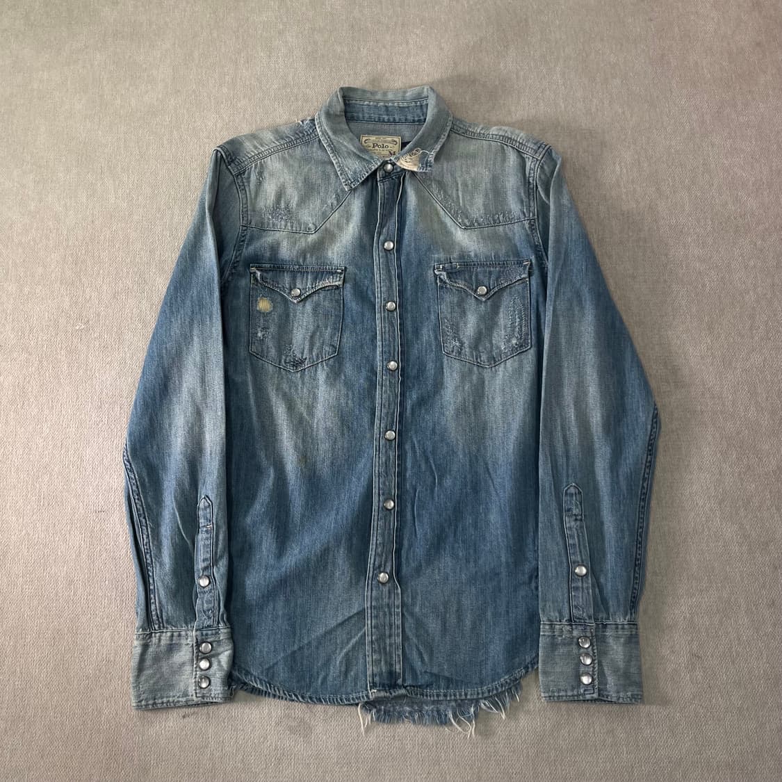95 폴로랄프로렌 웨스턴 스타일 투포켓 데님셔츠 상품이미지1