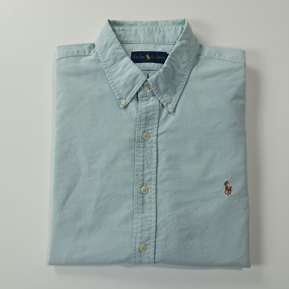 CJ587 2XL 폴로 90s 아이스블루 옥스포드 셔츠 남방 상품이미지7