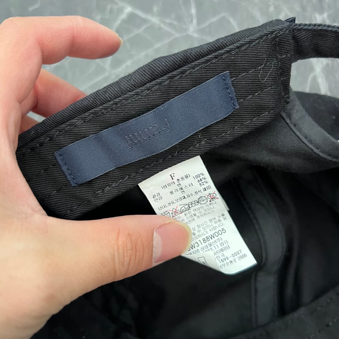 준지 로고 볼캡 블랙 상품이미지8