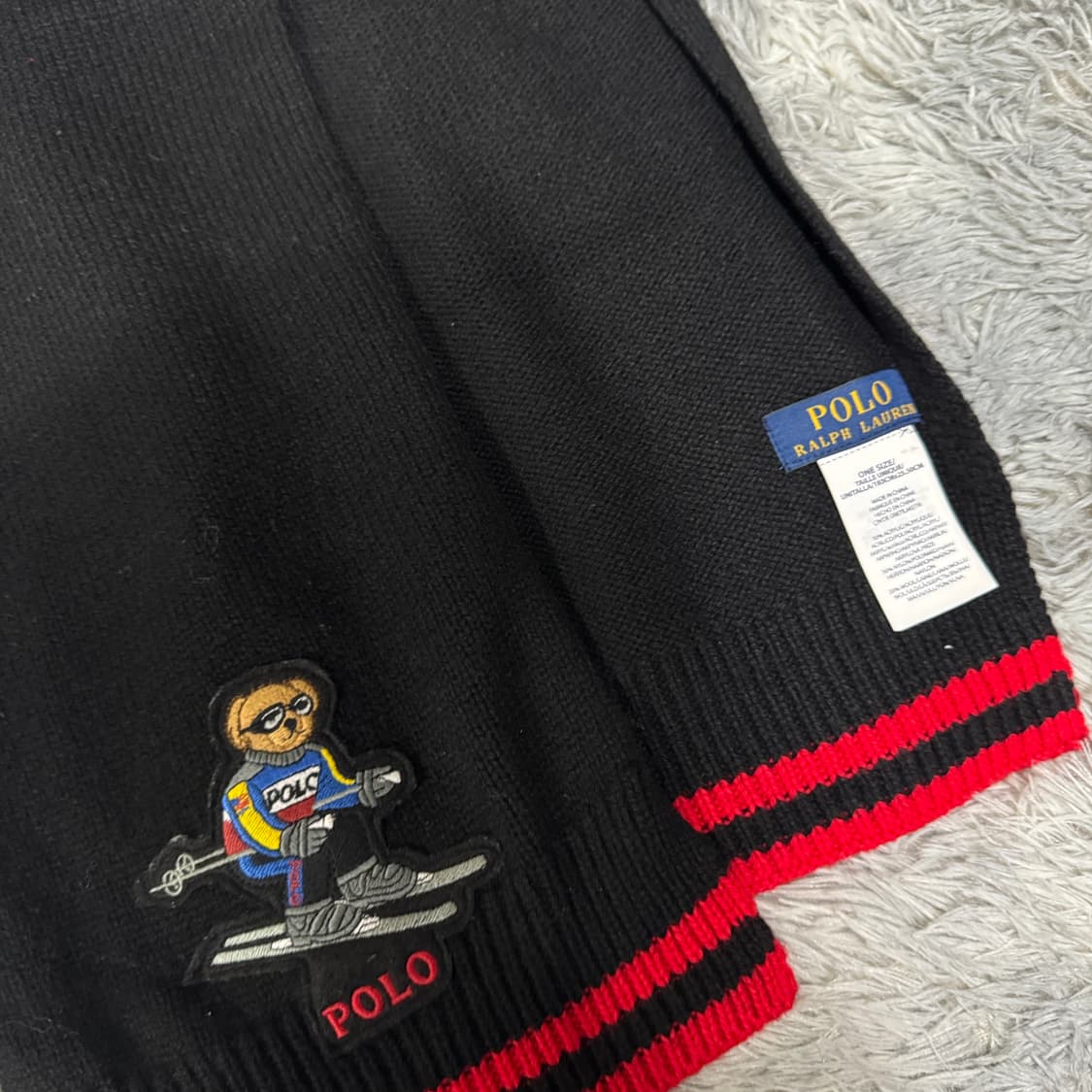 폴로   테디베어 머플러  183x25  상품이미지2