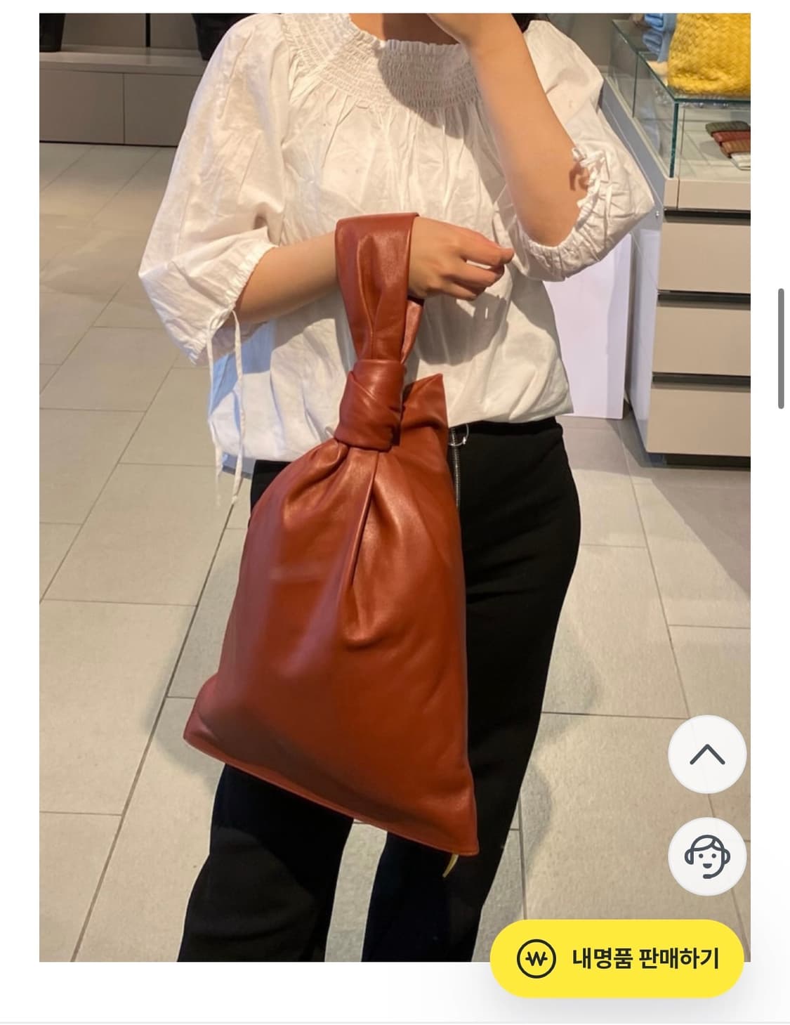 (정품) 보테가베네타 비텔로 나파 트위스트백 RUST 상품이미지2