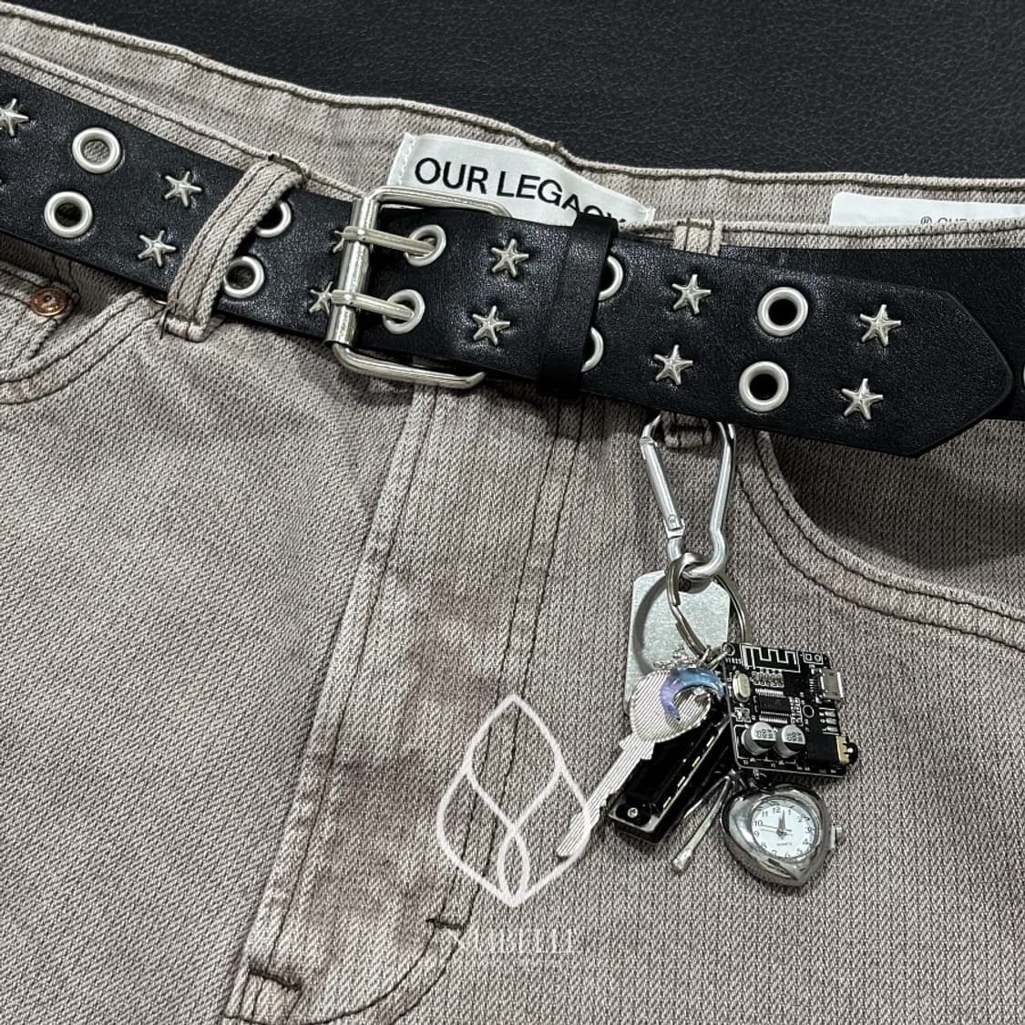 🌗 Star eyelet belt / 스타 아일렛 웨스턴 벨트 상품이미지3