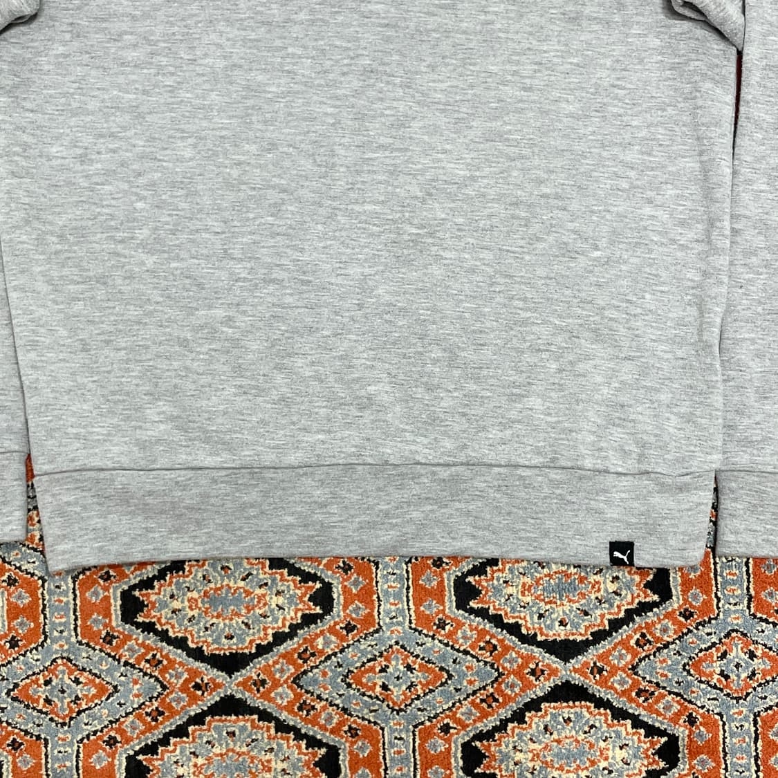 푸마 벨벳 스펠로고 그레이 기모 맨투맨 여성M 상품이미지3