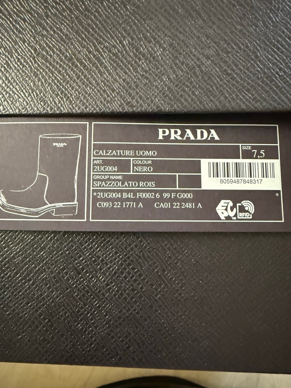 Prada 스퀘어토 부츠 상품이미지4