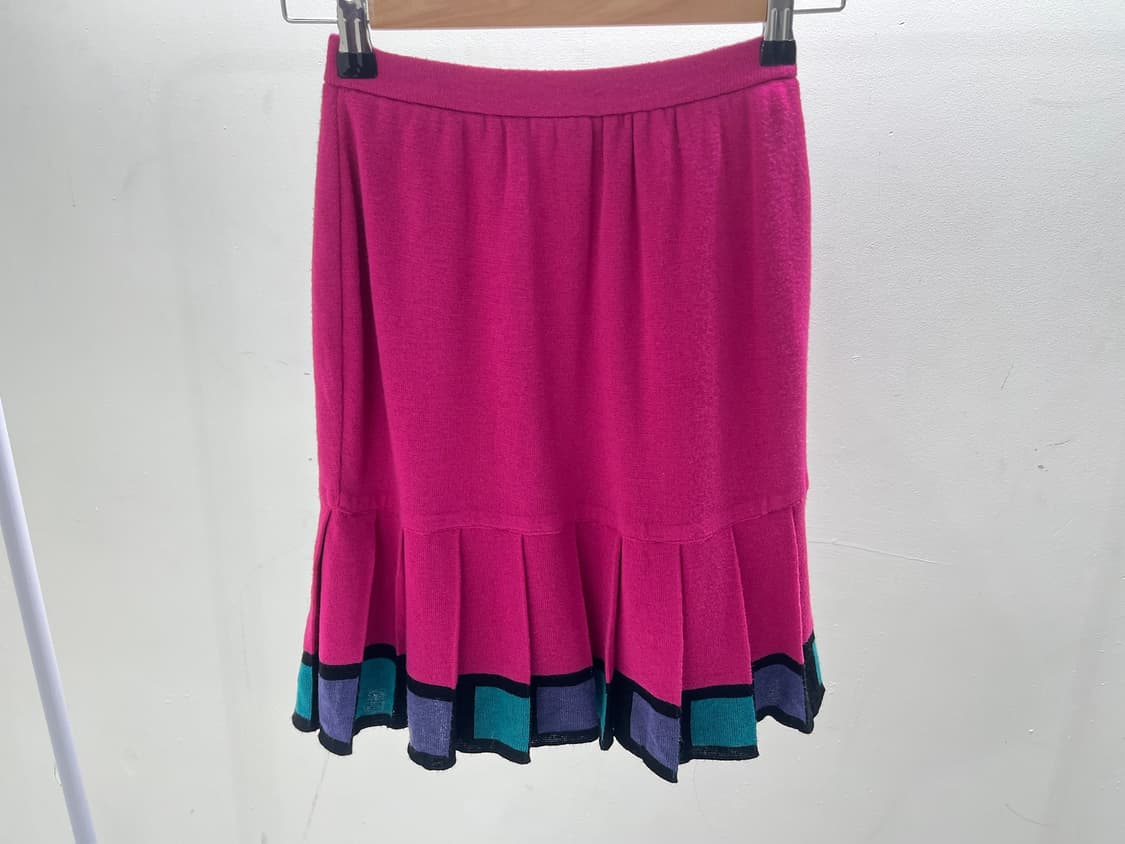 Hot Pink Hem Point Mini Skirt 상품이미지1
