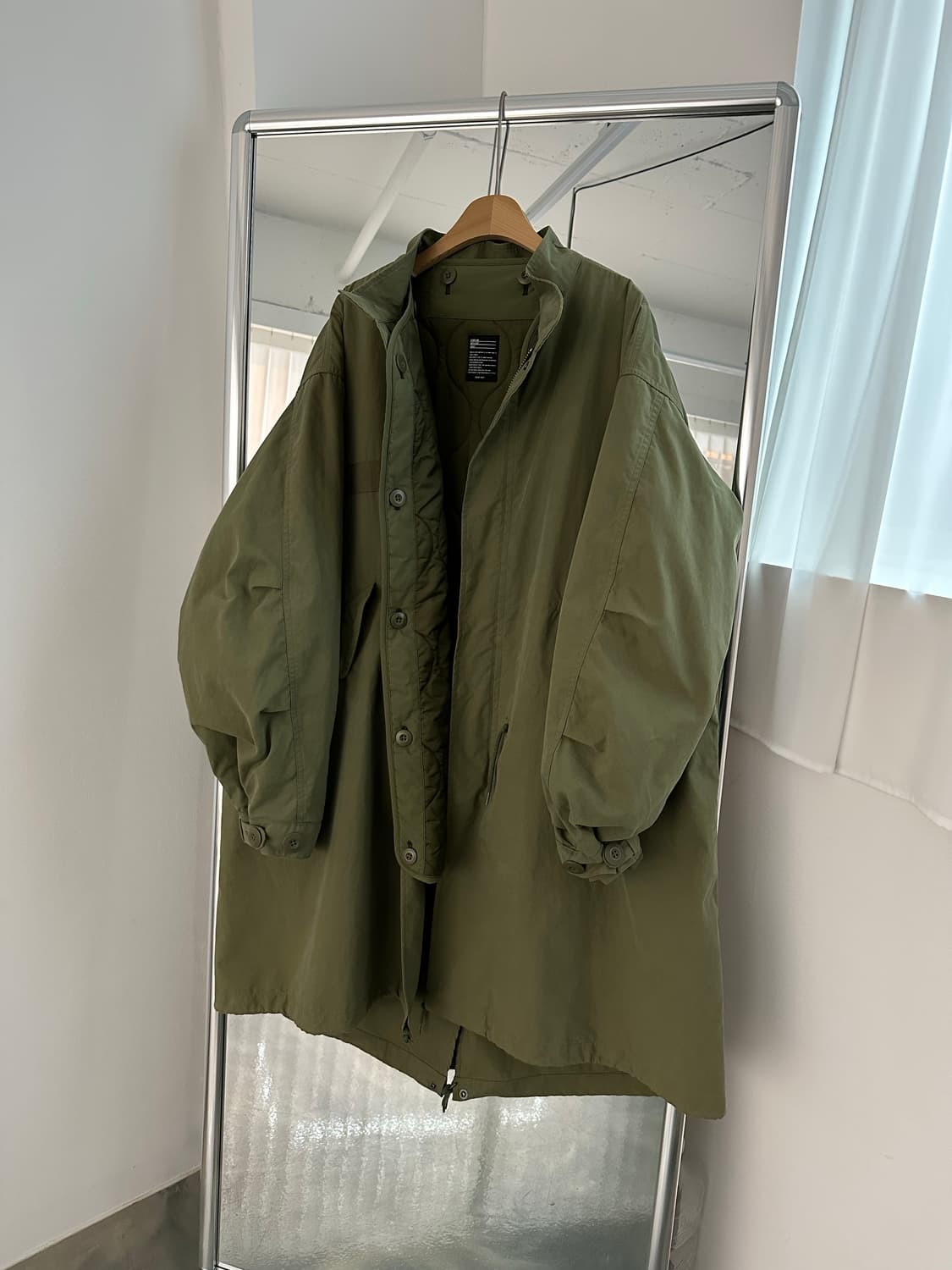 빔즈 M-65 개파카 피쉬테일 야상 모즈코트 라이너 내피 퀼팅 자켓 상품이미지9