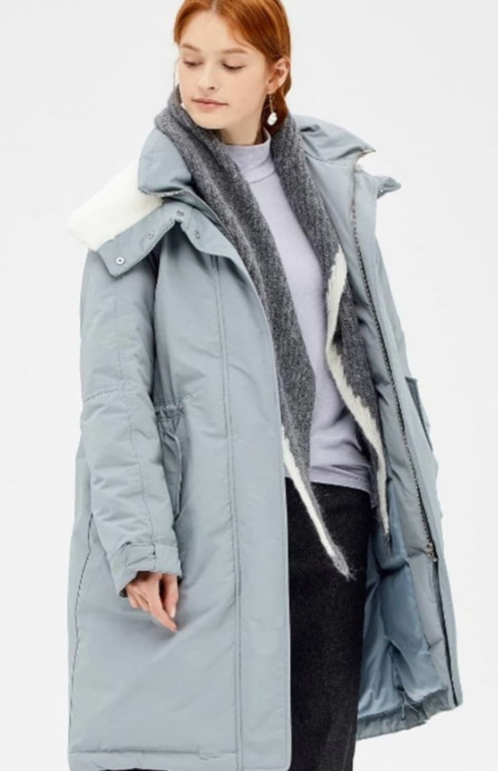 SJSJ 하이넥 퍼 헝가리구스다운 패딩 61사이즈 상품이미지2