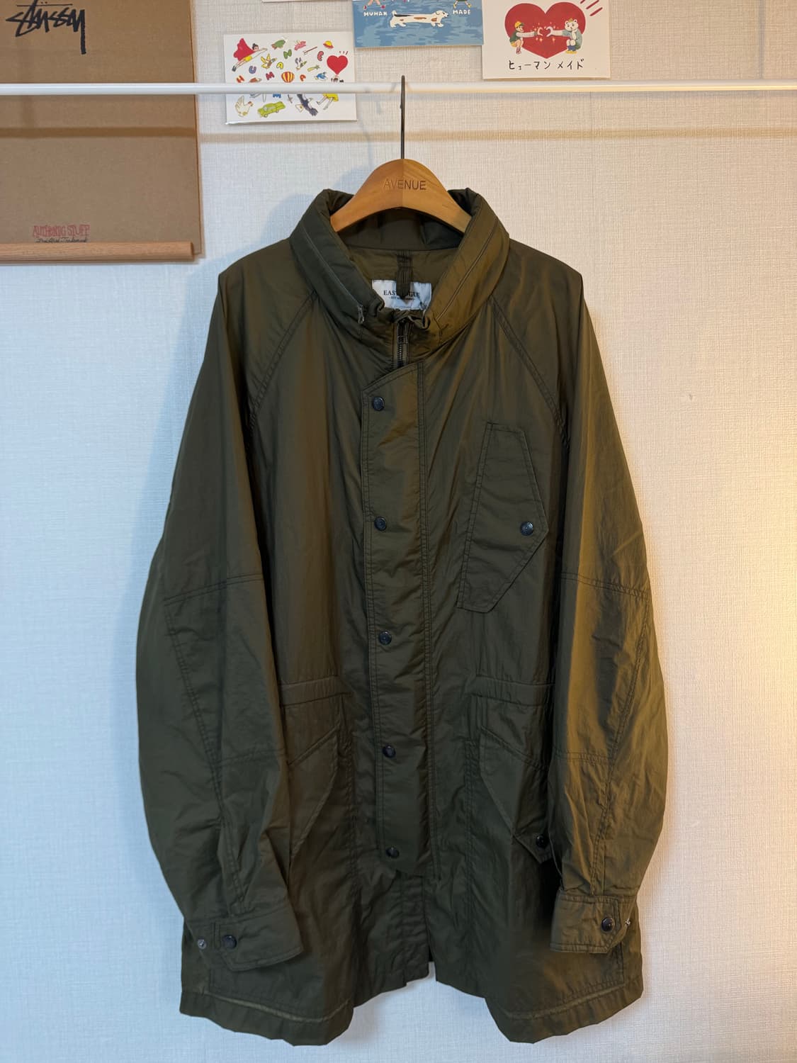 [XL]이스트로그 RAF 라이트 올리브 립스탑 나일론 자켓 상품이미지1