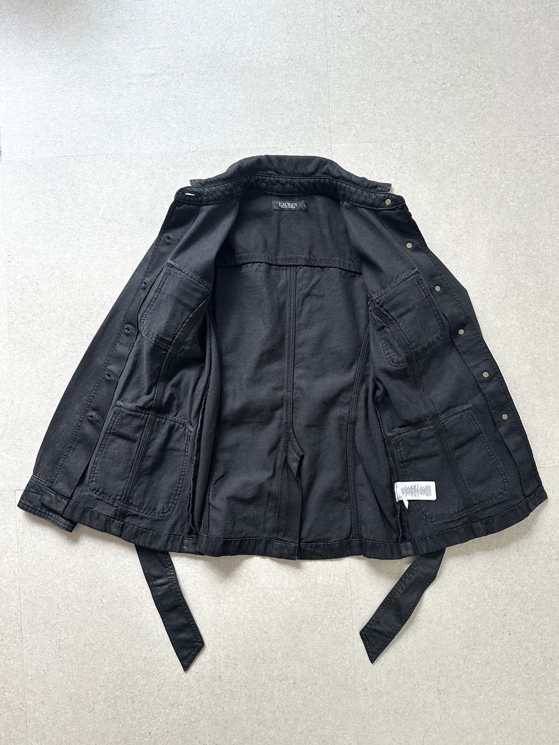 랄프로렌 블랙 왁스코팅 벨트 자켓 상품이미지7