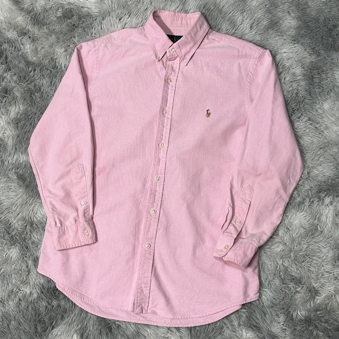 폴로랄프로렌 옥스포드 연핑크 셔츠 L 상품이미지1