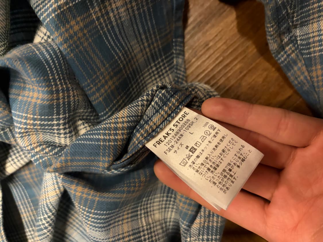 FREAK'S STORE BLUE CHECK SHIRT 상품이미지6