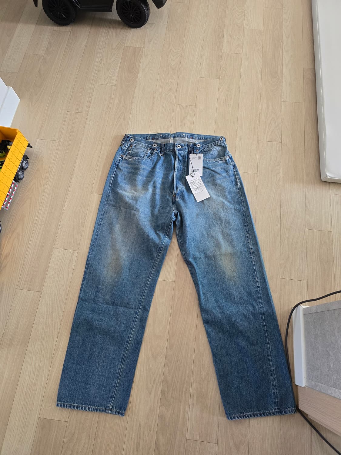 [34] A.PRESSE 25AW No.22 Washed Wide 데님 상품이미지4