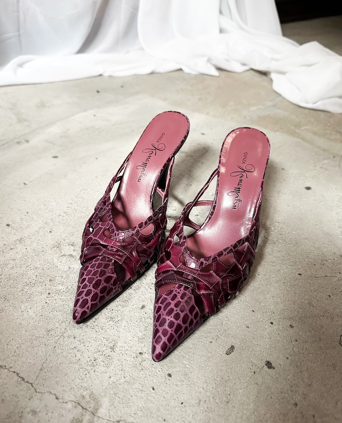 GINZA KANEMATSU heel mules 상품이미지1