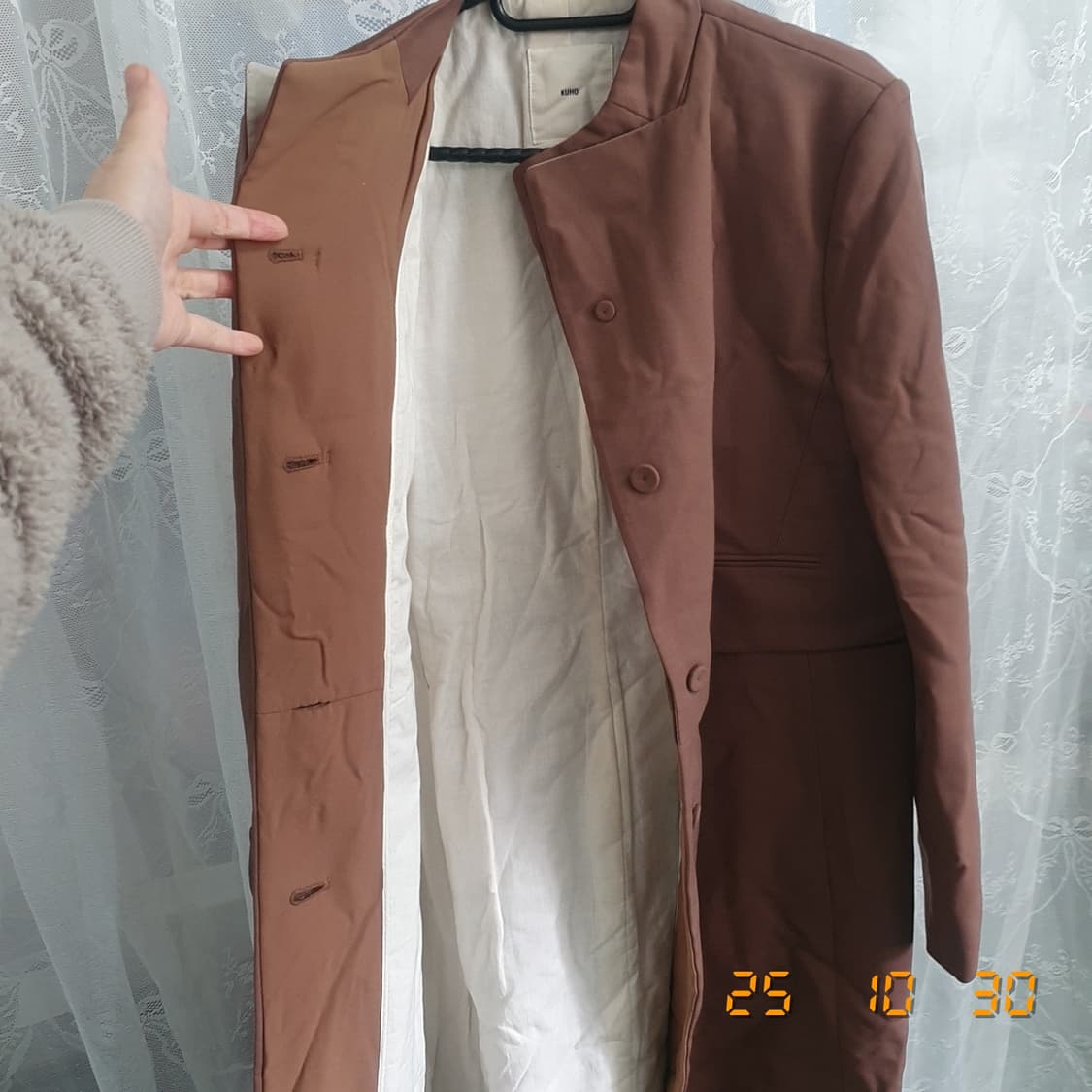 구호 롱자켓 춘추용(진베이지) 88-96-165 상품이미지4