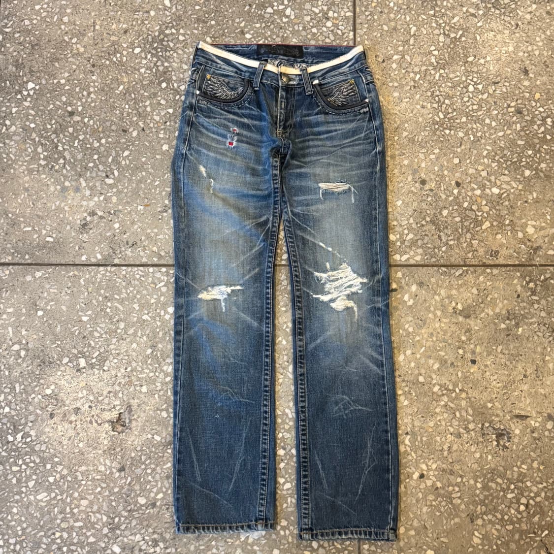 레드 페퍼 날개 패치 데님팬츠 상품이미지3