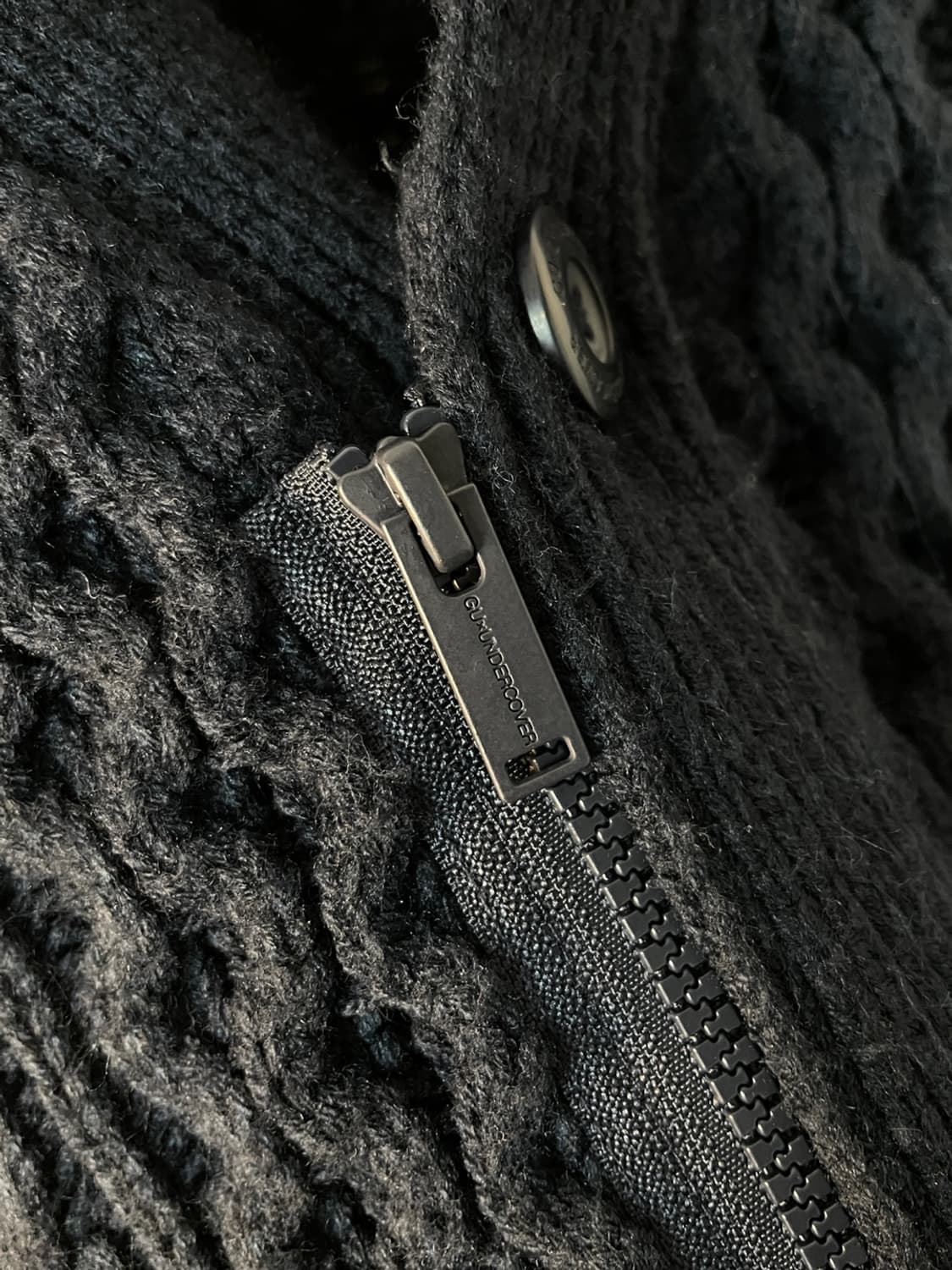 지유 x 언더커버 피셔맨 집업 가디건  상품이미지4