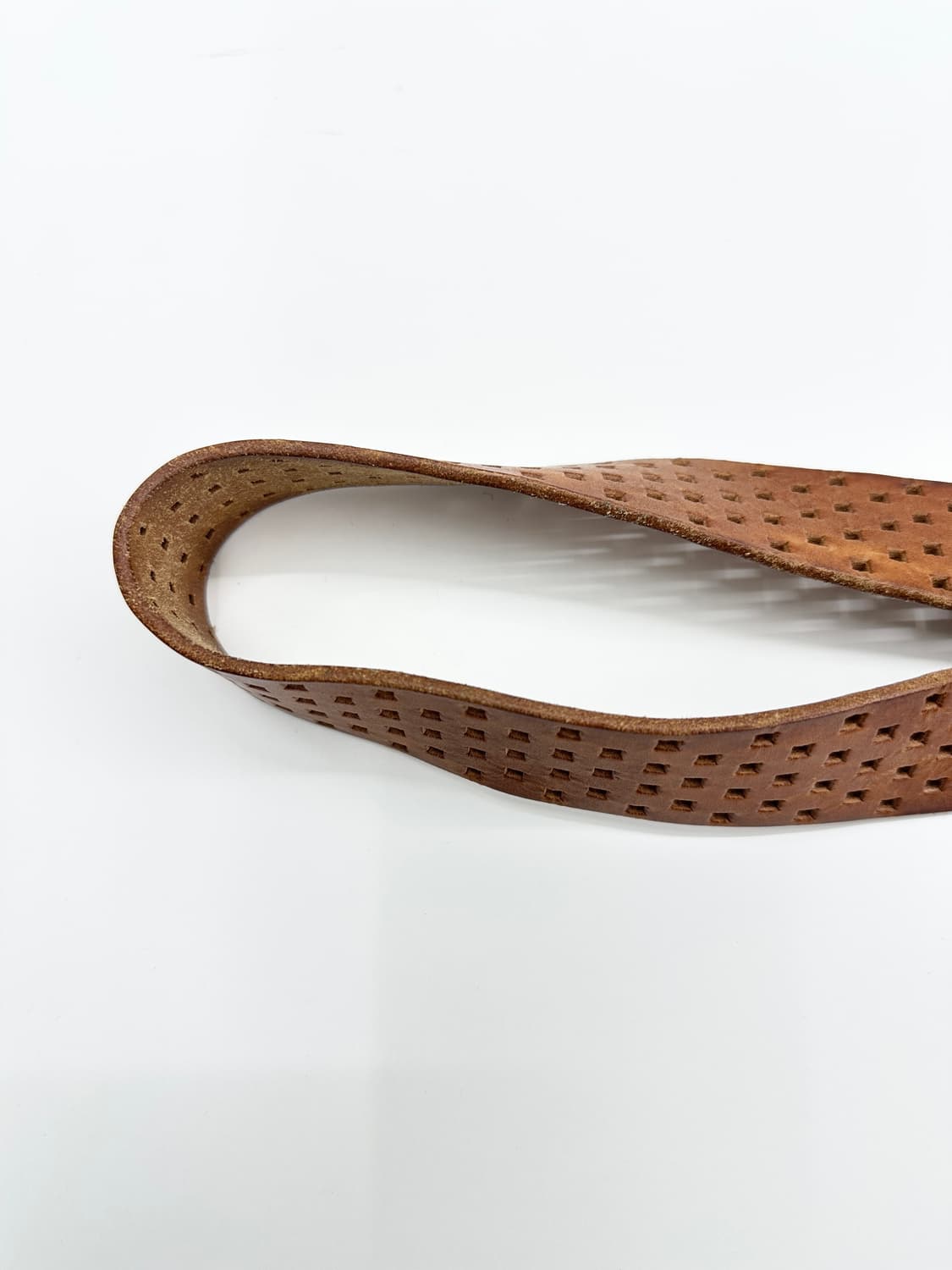 NONE vintage punching detail leather bel 상품이미지7