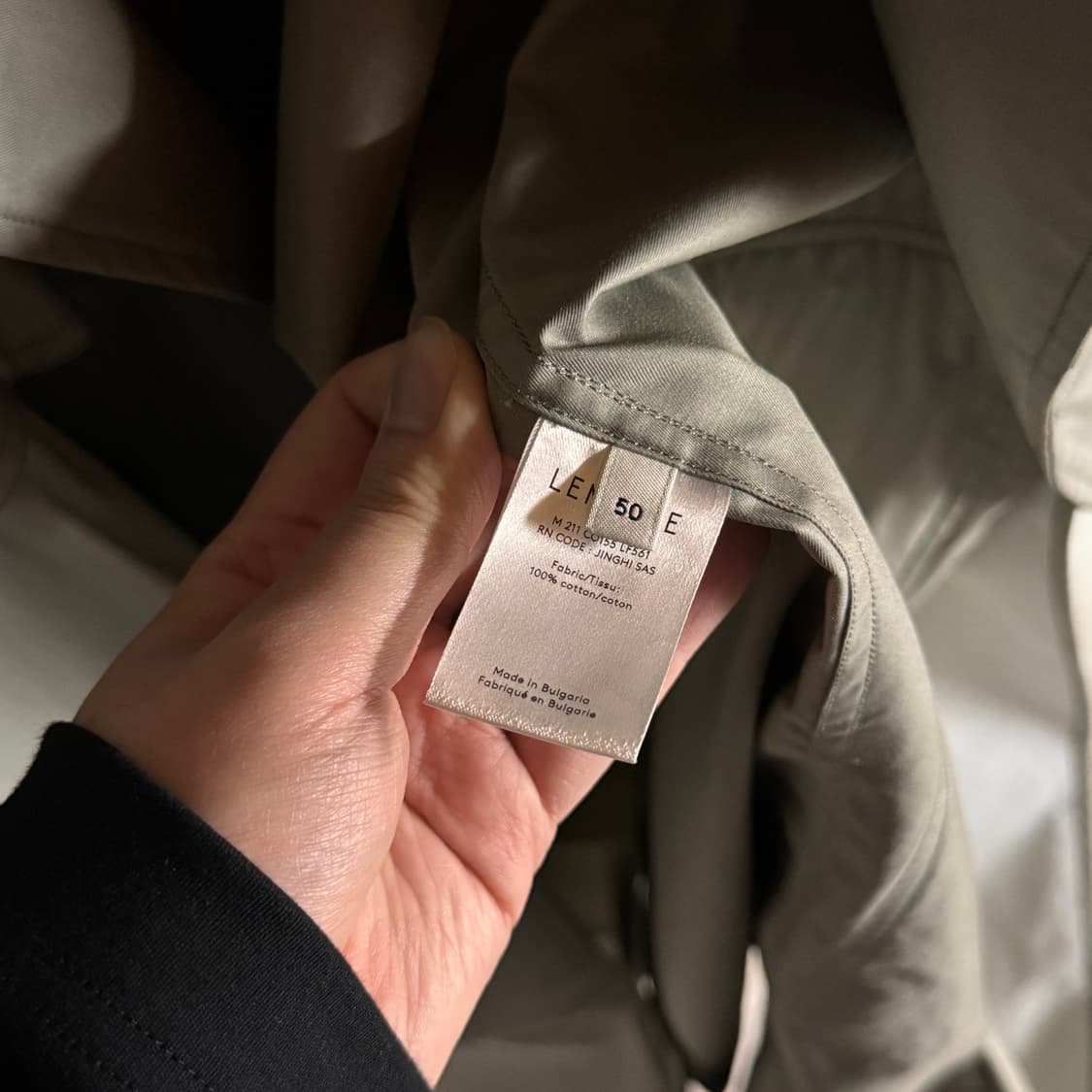 르메르 21ss 트렌치코트 50사이즈 상품이미지3