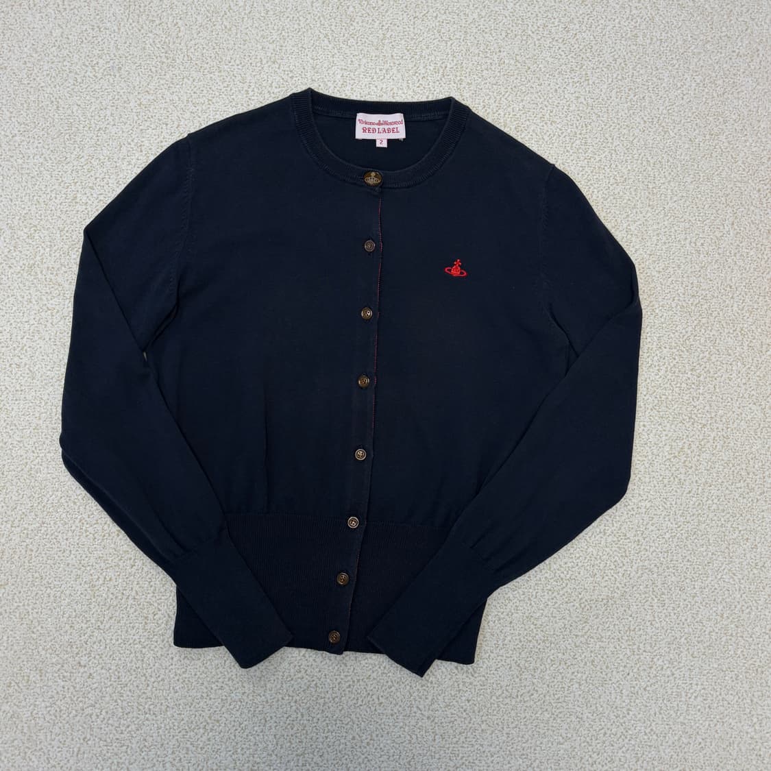 비비안웨스트우드 레드라벨 네이비 가디건 상품이미지1