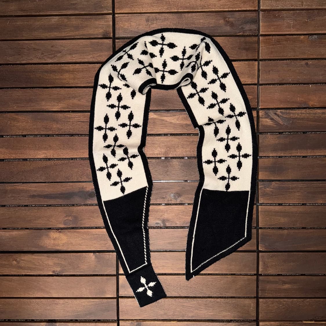 패턴 리버시블 쁘띠 머플러 상품이미지1