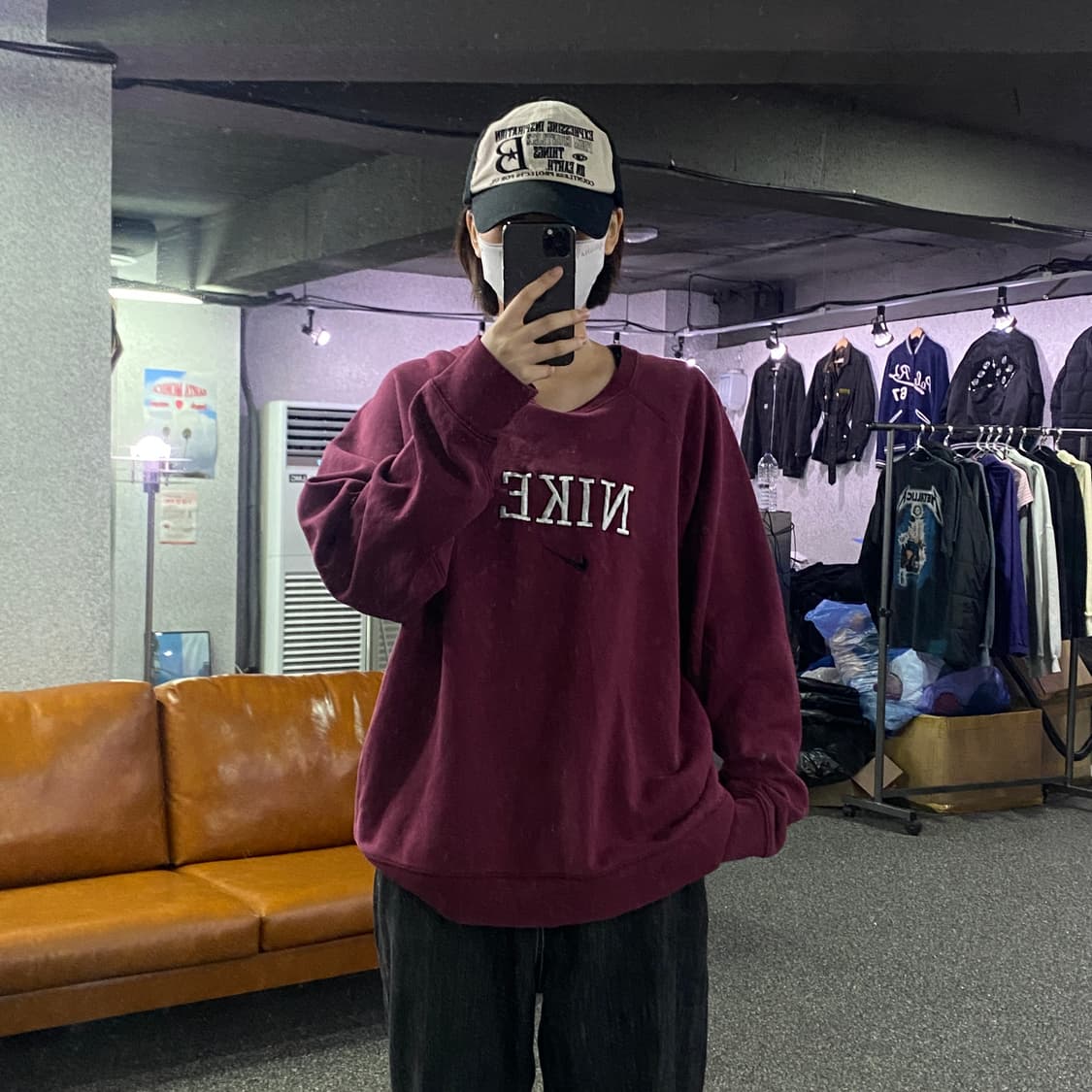 나이키 00s 센터로고 스웻 셔츠 B2775 상품이미지1