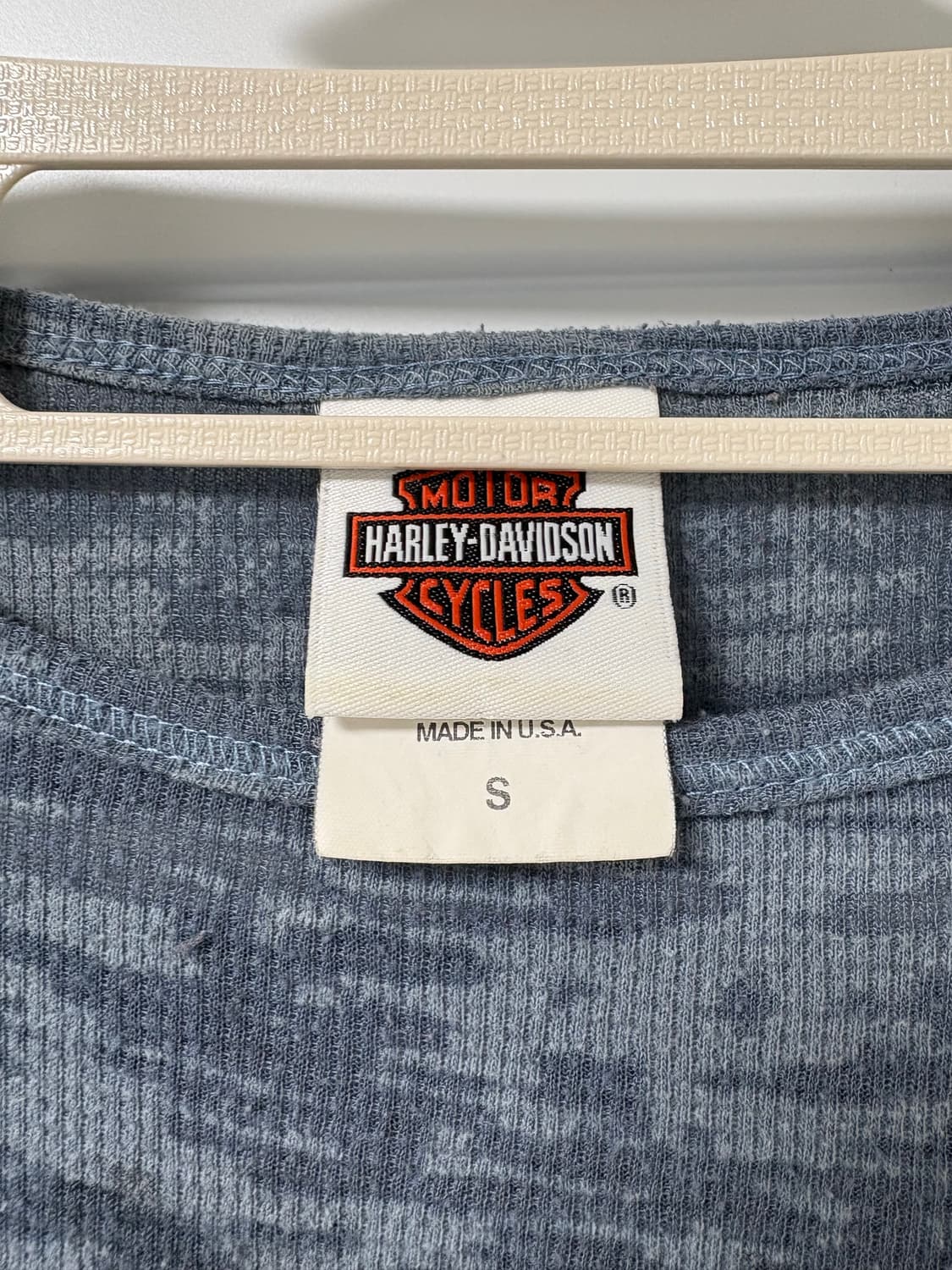 USA Harley Davidson 할리 와플 롱슬리브 긴팔 티셔츠 상품이미지3