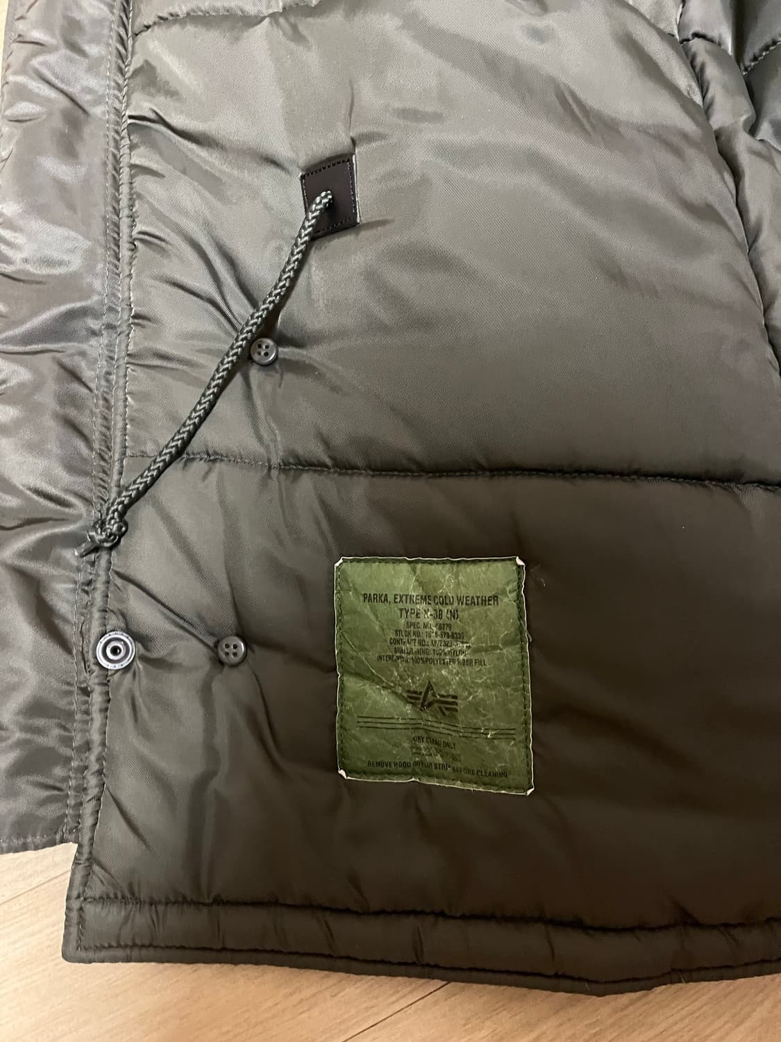 알파인더스트리 nb3 슬림핏 파카 상품이미지8