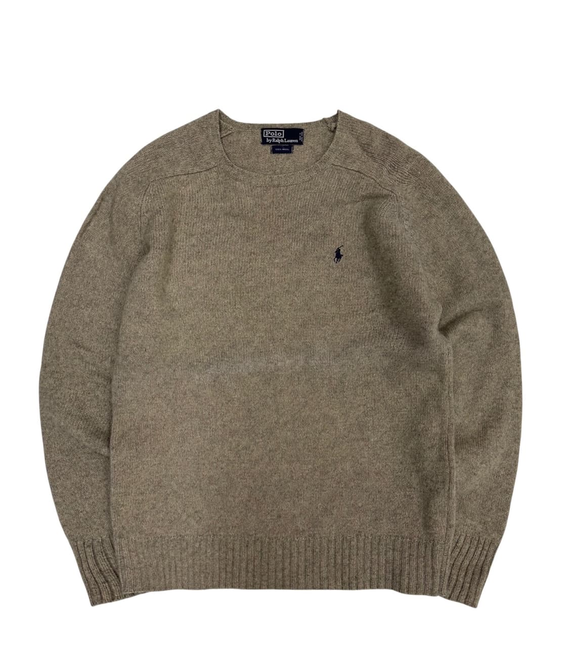 90s 폴로 울 니트 베이지 (M) 상품이미지1