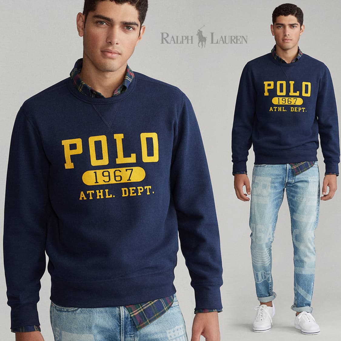 폴로 랄프로렌 크루넥 로고 스웻셔츠 맨투맨 L  상품이미지7