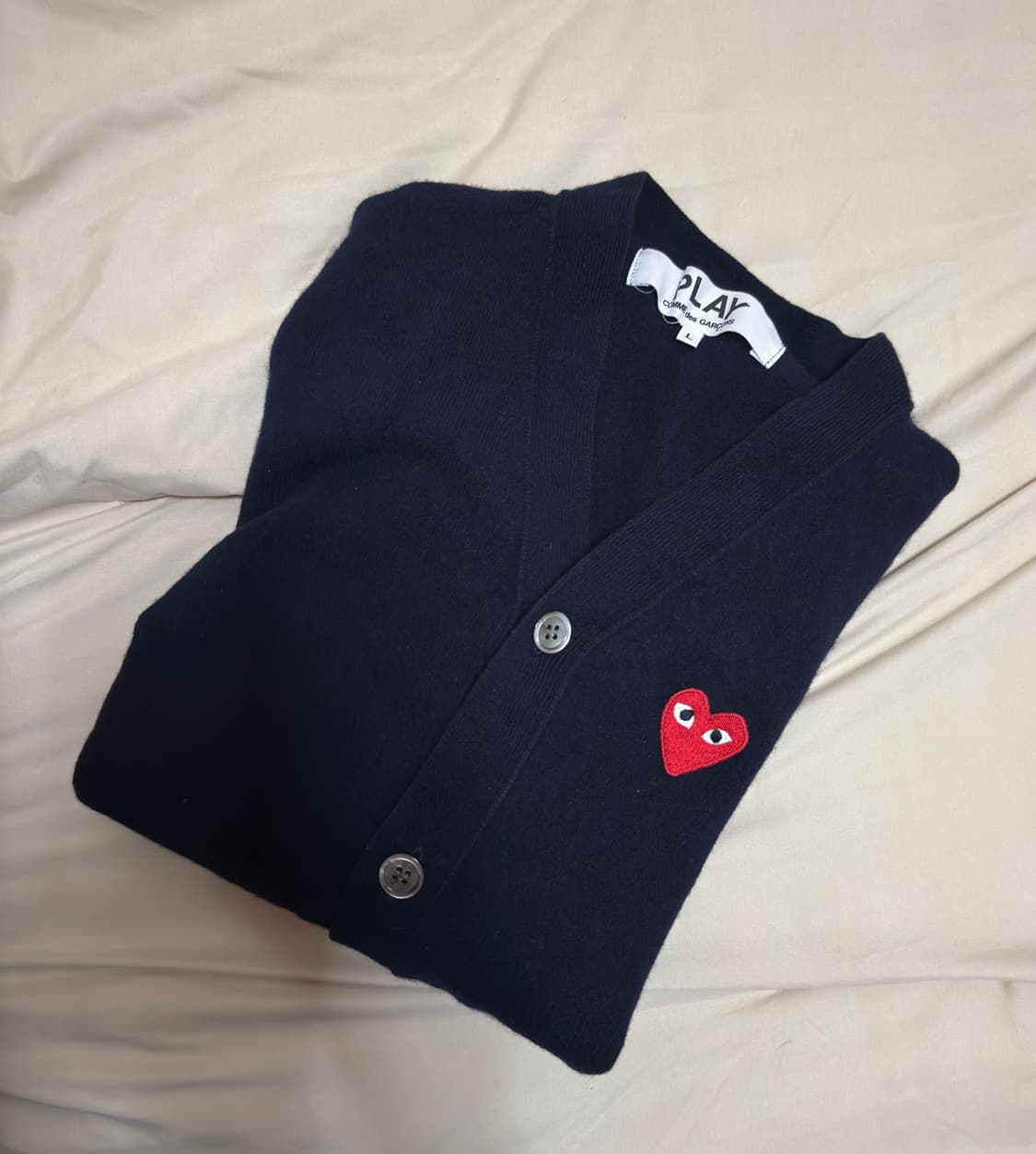 [L]꼼데가르송 가디건 네이비 상품이미지1
