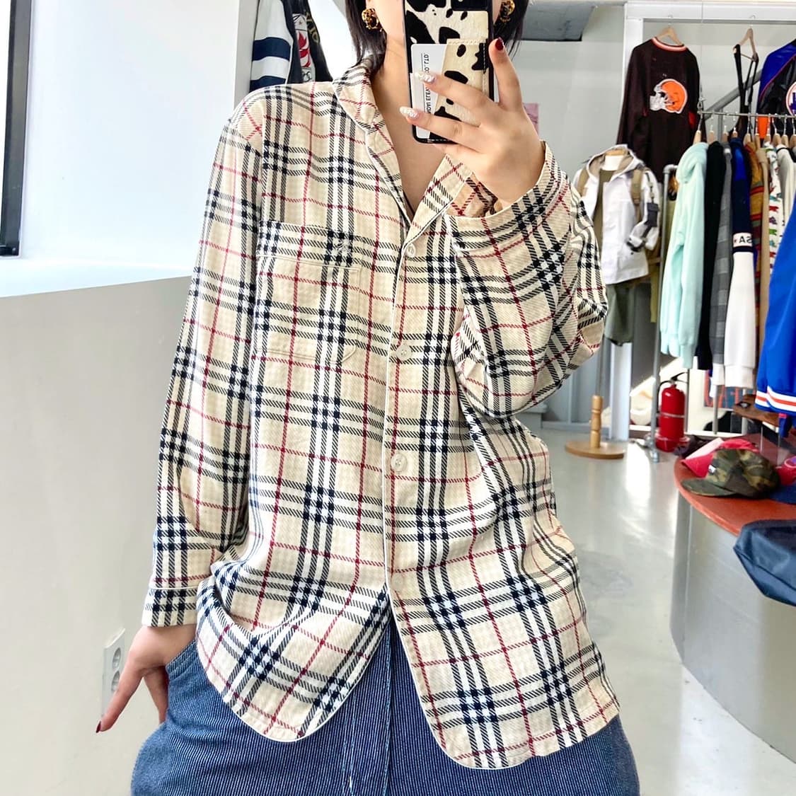 버버리 제팬 라인 오리지널 노바 체크 파자마 셔츠 상품이미지1