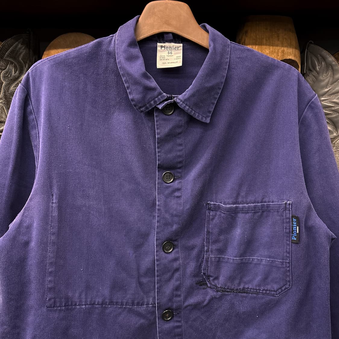 60~70s 피오니어 워크웨어 독일생산 프렌치 워크자켓 N712 상품이미지3