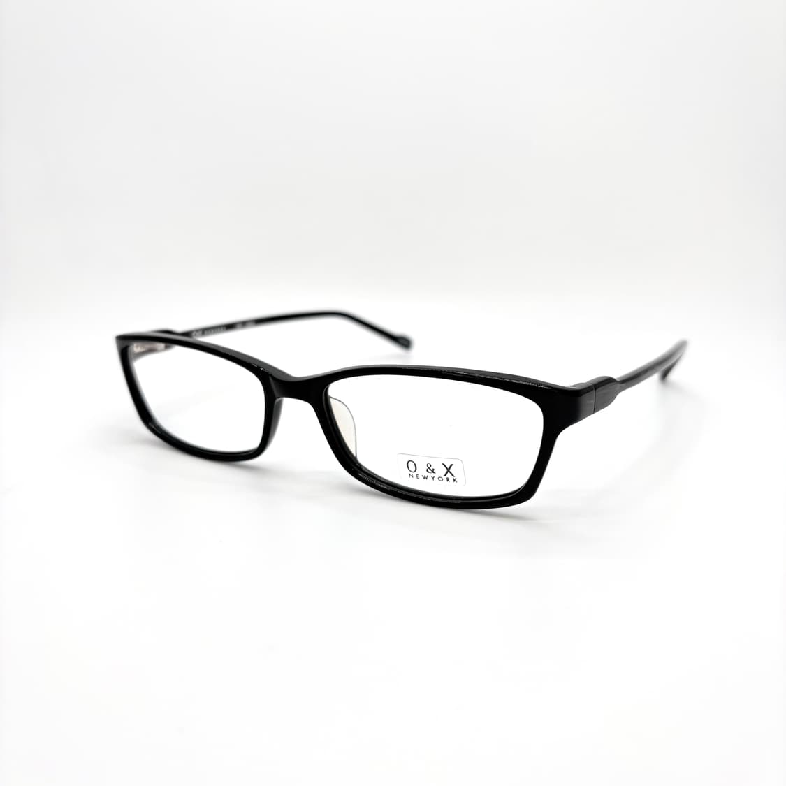 O&X Newyork 블랙 슬림 스퀘어 뿔테 상품이미지1
