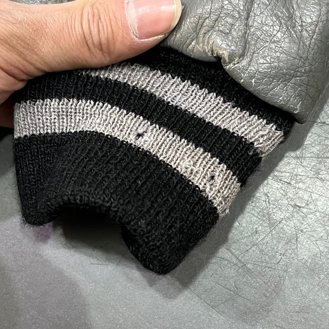  USA 드롱 레더 바시티 자켓 y14566 상품이미지5