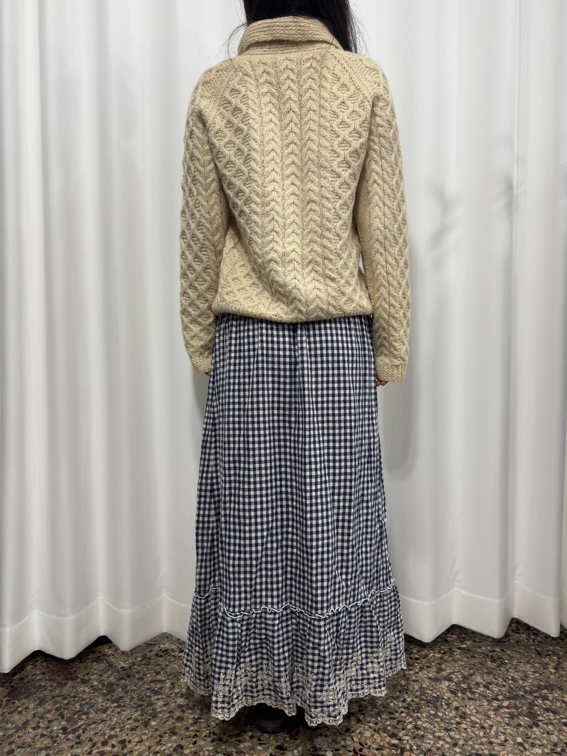 mori check long skirt 상품이미지6