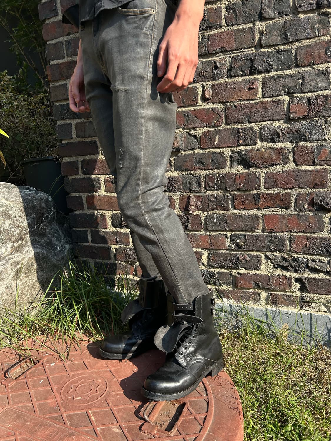 생로랑 코팅데님 스키니진 상품이미지1