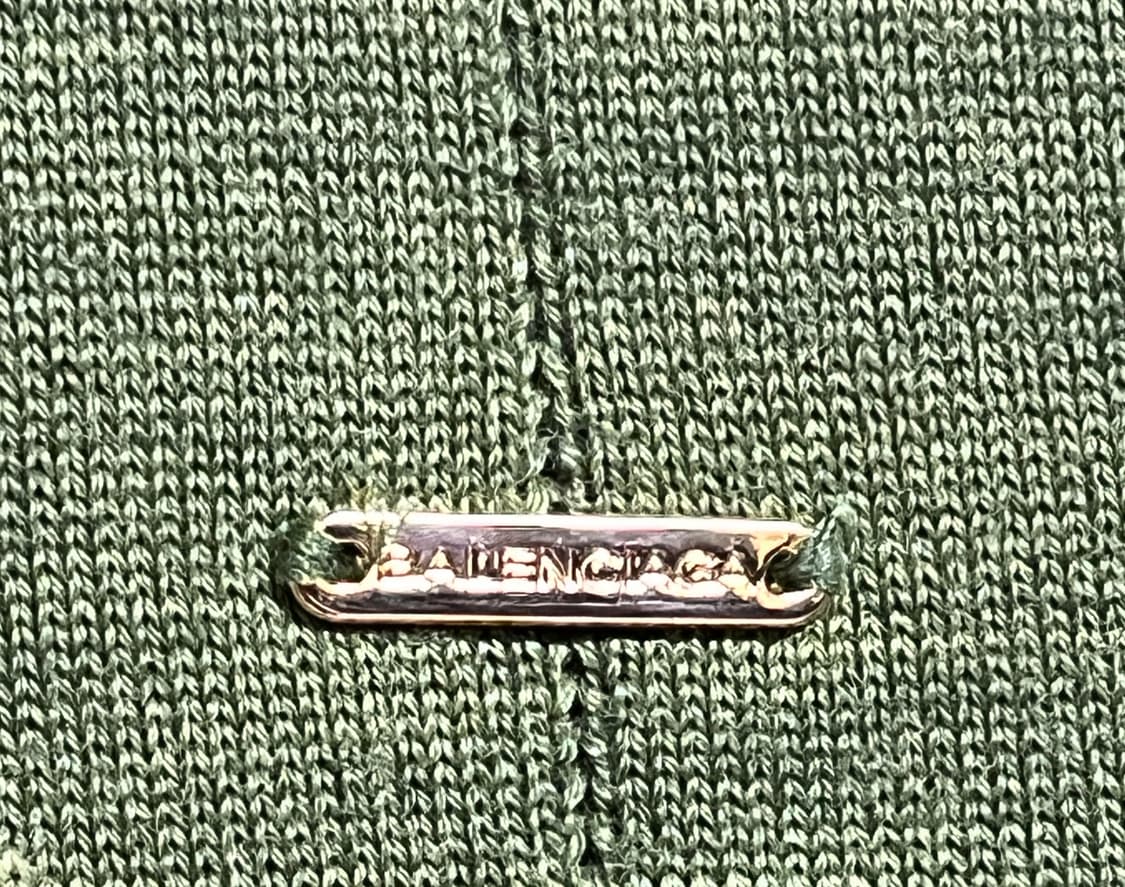 공용 발렌시아가 그린 체크 패턴 모니트 스웨터 105 상품이미지5