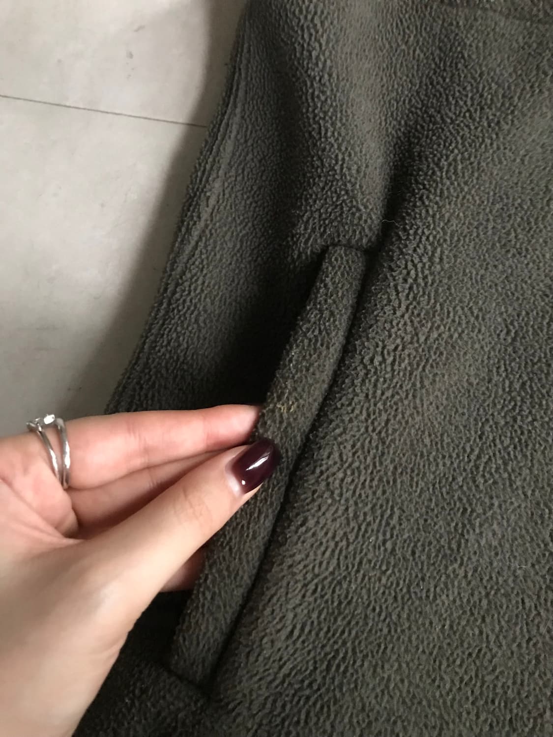 폴로 카키 후리스 조끼 상품이미지7