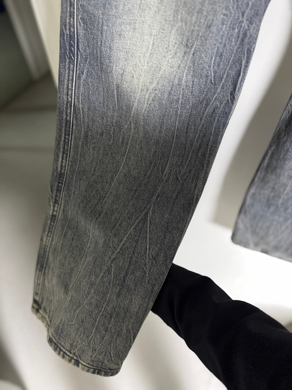 <52/36> 솔리드옴므 데님 워싱 팬츠 그레이 상품이미지3