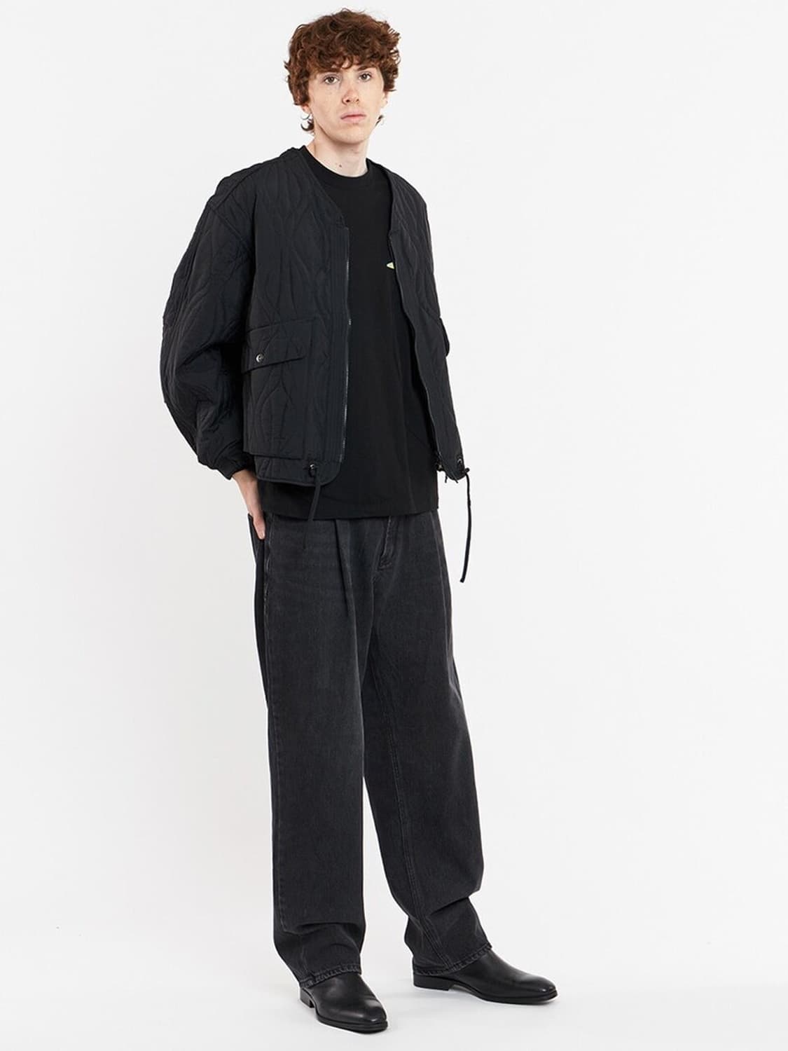 언어펙티드 퀼티드 가디건 상품이미지1