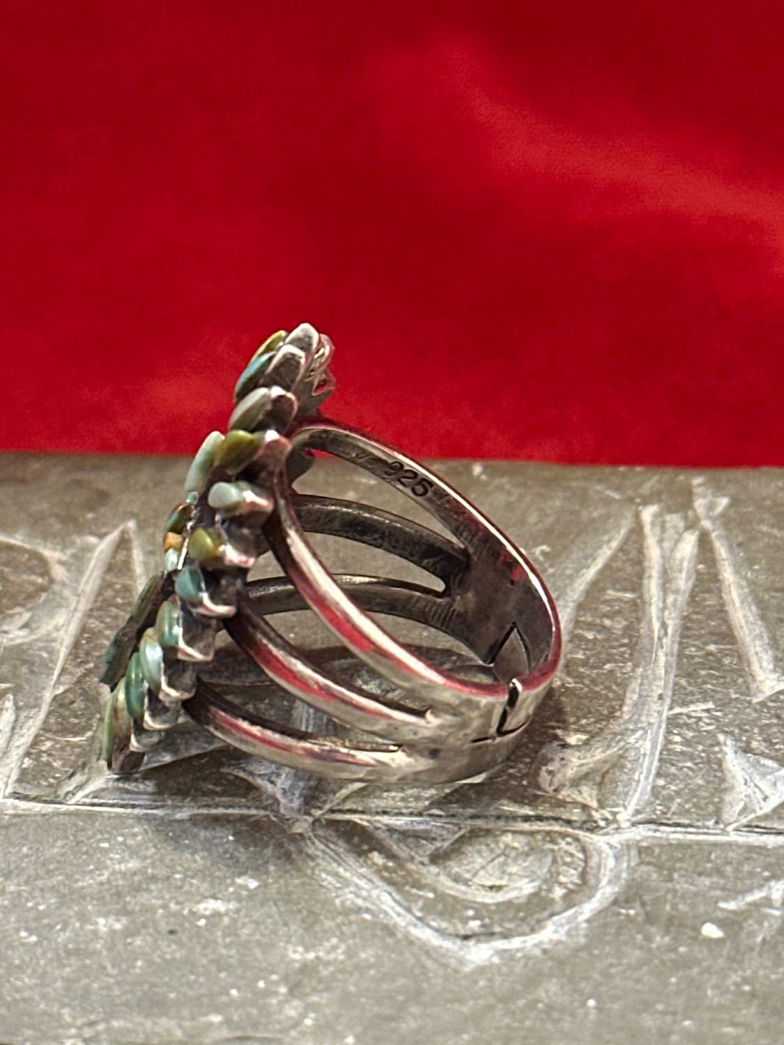 Green Turquoise Marquise Cluster Teardro 상품이미지2