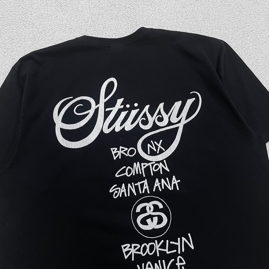 스투시 Stussy 월드투어 반팔 티셔츠 블랙 상품이미지4