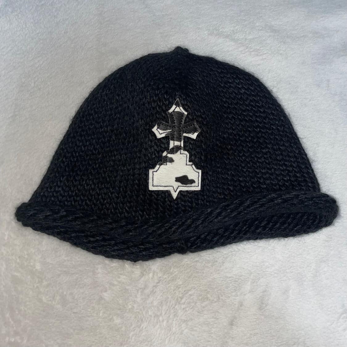 어웬드 포니 헤어 니트 비니 상품이미지2